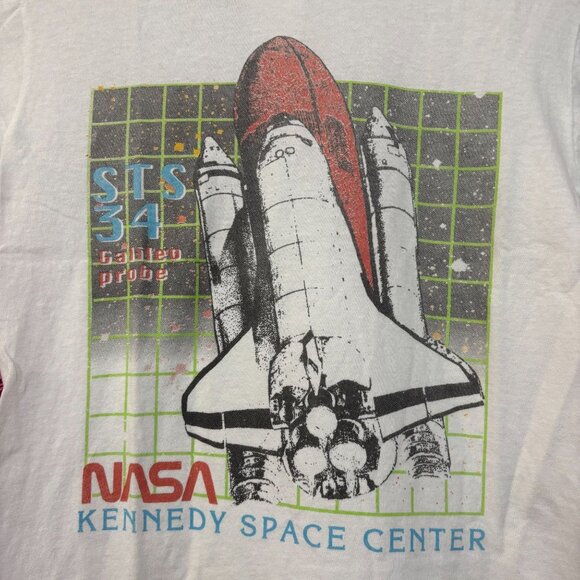 NASA STS-34 Galileo Probe Kennedy Space Center Promo Tee Extra Small - Picture 2 of 4